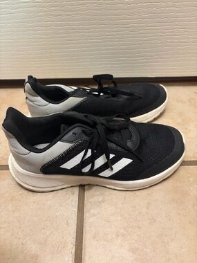 Girls youth Black and White adidas Athletic Sneakers